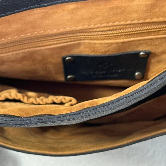 Pristine PATRICIA Nash Black Pebbled Leather Shoulder Bag - Picture 6 of 14